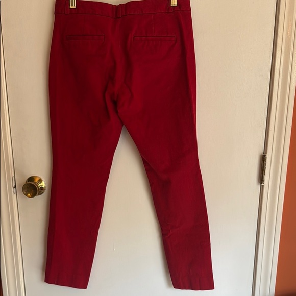 Banana Republic Red Ankle Cropped Pants - Picture 3 of 5